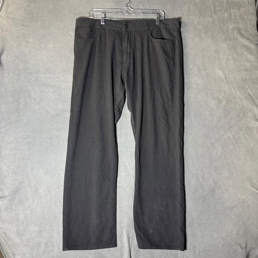 Canali 1934 Mens Charcoal Grey Birdseye Textured 5-Pocket Pants IT 58 US fit 38